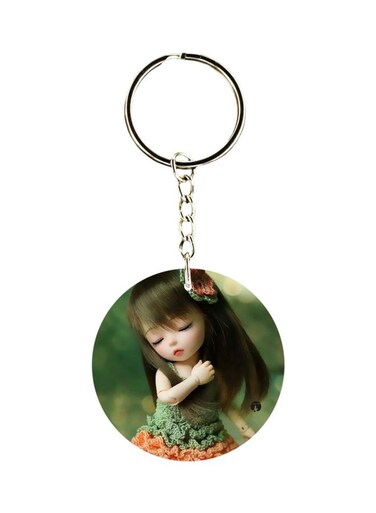 Doll Printed Key Chain