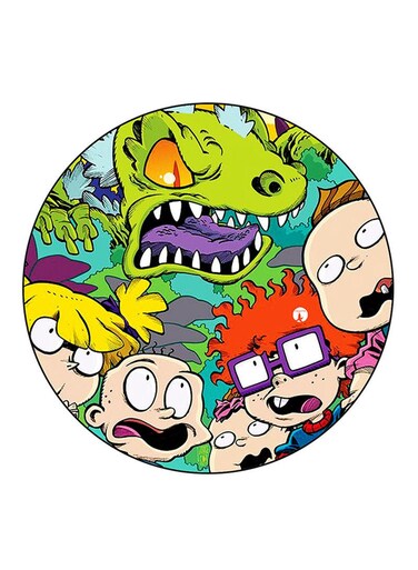 Rugrats Printed Fridge Magnet Round Multicolour