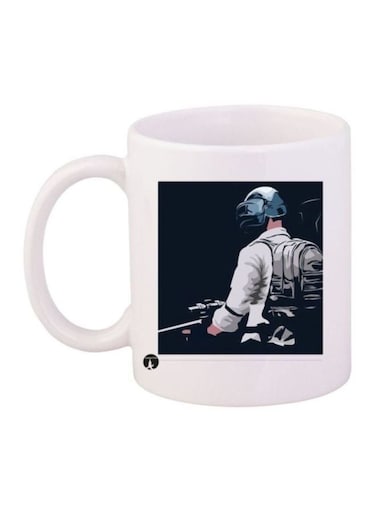 PUBG Printed Coffee Mug White/Black/Blue
