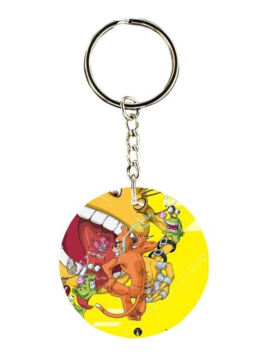Anime Digimon Printed Keychain