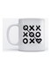 Mug XO Game for Coffee and Tea White