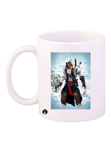 Assassin's Creed Character Printed Mug White/Blue/Black Standard Size