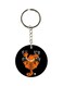 Cartoon Cat Printed Double Sided Keychain