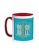 Rock And Roll Printed Coffee Mug Red/White 11ounce