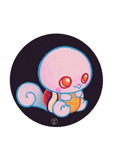 Cartoon Printed Fridge Magnet Multicolour 5.5 x 5.5cm