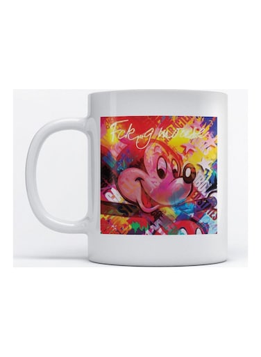 Mug Mickey Mouse for Coffee and Tea White
