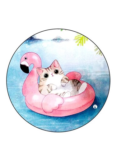 Cat Printed Fridge Magnet Multicolour