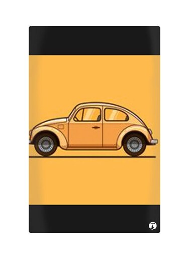 Printed Fridge Magnet Yellow/Black 8.5x0.4x5.5cm