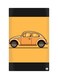 Printed Fridge Magnet Yellow/Black 8.5x0.4x5.5cm