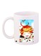 Animated Character Printed Coffee Mug White/Blue/Yellow 11ounce