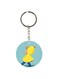 Cartoon Themed Single Sided Keychain
