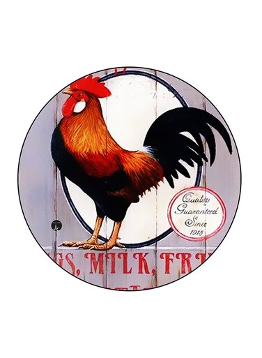 The Chicken Printed Fridge Magnet Multicolour 5.5 x 5.5cm