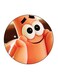 Cartoon Printed Fridge Magnet Multicolour 5.5 x 5.5cm