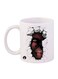 Attack On Titan Anime Printed Mug White/Red/Black 12ounce