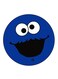 Cookie Monster Printed Fridge Magnet Blue/Black