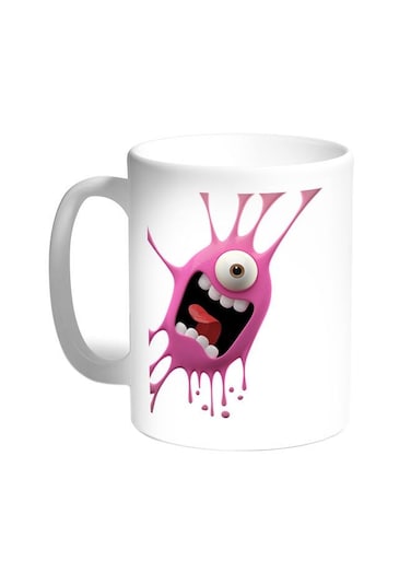 Cartoon Character Printed Coffee Mug White 11ounce