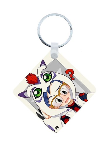 Digimon Anime Wooden Keychain