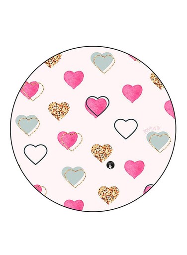 Hearts Printed Fridge Magnet Multicolour