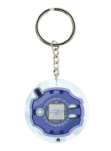 Anime Digimon Double Side Printed Keychain