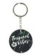 Double Sided English Phrases Printed Keychain