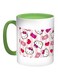 Hello Kitty Printed Coffee Mug White/Green/Pink