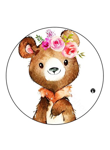 Bear Printed Fridge Magnet Multicolour