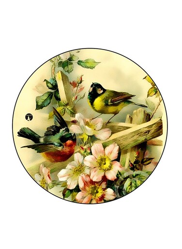 Wooden Fridge Magnet Multicolour 5.5cm