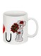 Teddy Bear Printed Coffee Mug White/Red/Grey