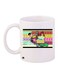 Mr. Bean Printed Coffee Mug White/Yellow/Red 11ounce