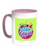 Back To School Printed Coffee Mug Pink/White/Green