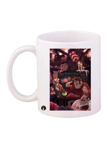 Gravity Falls Printed Coffee Mug White/Red/Black
