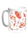 Fish Printed Coffee Mug White/Red/Grey 11ounce