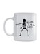 Floss Like A Boss Printed Coffee Mug White/Black
