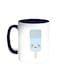 Cartoon Graphics - Ice Cream Printed Coffee Mug Blue/White 11ounce