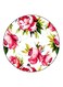 Floral Printed Fridge Magnet White/Pink/Green 5.5cm