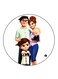 The Boss Baby Printed Fridge Magnet Round Multicolour