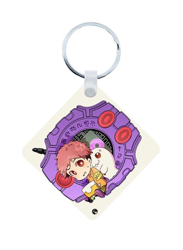 Digimon Anime Wooden Keychain