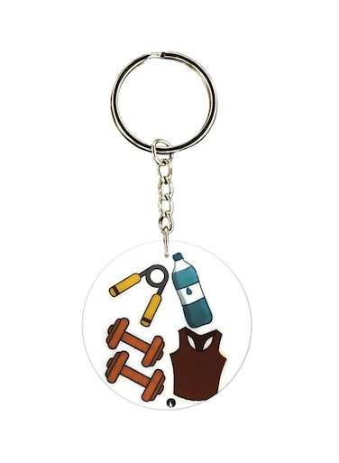 Cartoon Themed Single Sided Keychain