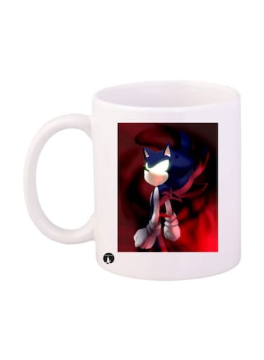Sonic Printed Mug White/Red/Blue Standard Size