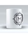 Modern Monogram M Printed Coffee Mug White