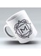 Modern Monogram M Printed Coffee Mug White