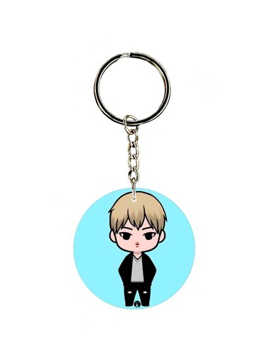 Cartoon Boy Printed Keychain