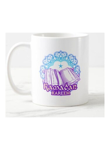 Tranded Ramadan Kareem Design Printed Mug White