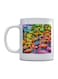 Swans Printed Mug White/Pink/Yellow