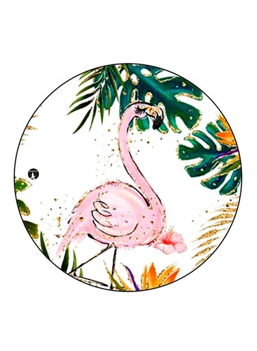 Flamingo Printed Fridge Magnet Multicolour
