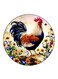 A Rooster Printed Fridge Magnet Multicolour