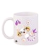 Digimon Printed Mug White/Yellow/Purple 12ounce
