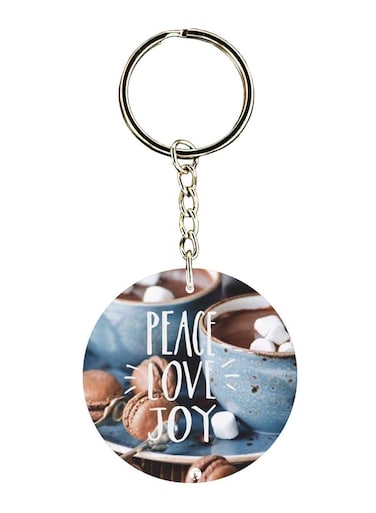 English Phrases Printed Keychain