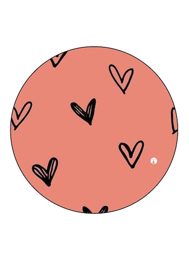 Hearts Printed Fridge Magnet Multicolour