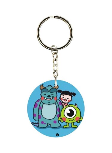 Cartoon Printed Dual Sided Keychain